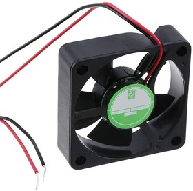 OD3510-12MB, DC Fans DC Fan, 35x35x10mm, 12VDC, 6CFM, 0.06A, 32dBA, 8000RPM, Dual Ball, 2x Lead Wires