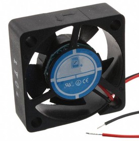 OD3010-12HB, DC Fans DC Fan, 30x30x10mm, 12VDC, 4.6CFM, 0.1A, 31dBA, 10000RPM, Dual Ball, Lead Wires