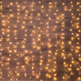 Фото 1/7 235-092, Гирлянда Светодиодный Дождь 3х2 м, свечение с динамикой, прозрачный провод, 230 В, цвет теплый белый