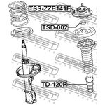 TSS-ZZE141F, TSSZZE141F_опора амортизатора переднего!\ Toyota Corolla Verso all 01