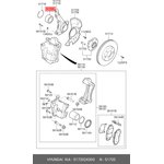 51720-2K000, Подшипник ступицы HYUNDAI Elantra (11-) KIA Cerato (08-),Ceed ...