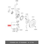 Опора шаровая ниж. L=R HYUNDAI Sonata HYUNDAI/KIA 51760-38000
