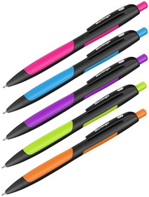 Автоматическая шариковая ручка Color Zone 2 0.7 мм, синяя, корпус ассорти CBm_70955