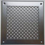 Вентиляционная решетка металлическая на саморезах 200x200 мм VRC00203S