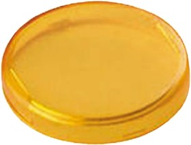 A0263D, Panel Mount Indicator Lens Round Style, Yellow, 26mm diameter