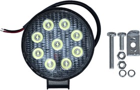 Фара пр/т универс. круглая светодиодная 27W 9 LED,9-40V, 128х114х36 мм DA-02363