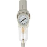 Oil and moisture separator filter with pressure gauge and pressure regulator ...