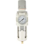 Oil and moisture separator filter with pressure gauge and pressure regulator ...