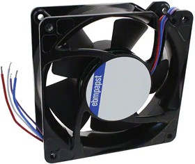 Фото 1/2 622/2H3P, DC Fans Tubeaxial Fan, 60x60x25mm, 12VDC, 39.4CFM, Speed Signal/Open Collector Output