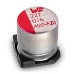 865250340003, Aluminum Electrolytic Capacitors - SMD WCAP-ASNP 10uF 16V 20% SMD/SMT