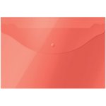 Папка-конверт на кнопке А4, 120 мкм, красная 281219