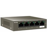 Коммутатор 5PORT 10/100M TEF1105P-4-38W TENDA