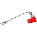 173112-0108, Connector Accessories Dust Cap Straight Polyethylene Red Bag