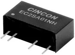 EC2SA23NH, Isolated DC/DC Converters - Through Hole 2W 24VDC in 15VDC out 134mA