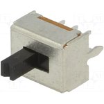 SS008B-02P-22, Переключатель движковый, Положения 2, DPDT, 0,3A/30ВDC, ON-ON