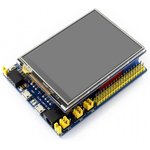 Фото 4/4 3.2inch TFT Touch Shield, TFT дисплей 320×240px с резистивной сенсорной панелью совместимый с Arduino UNO/Leonardo, UNO PLUS