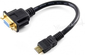 Mini HDMI Male to VGA Female Cable, VGA кабель для 5inch HDMI LCD (G)/(H), 7inch HDMI LCD (H), 10.1inch HDMI LCD (H)