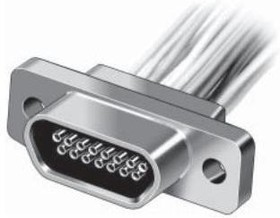 MWDM2L-9P-4K7-18K, Cable Assembly Insulated Wire 0.457m 26AWG D-Sub 9 POS PIN Crimp