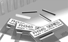 FH34SRJ-6S-0.5SH(50), FFC & FPC Connectors 6P SMT HORIZ ZIF AU 1MM HGHT .5MM PITCH