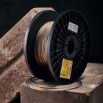 09-5320, Трос стальной в ПВХ оплетке d=2,0мм, прозрачный (бухта 200м)