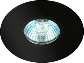 Фото 1/4 Встраиваемый светильник алюминиевый ЭРА KL83 BK MR16/GU5.3 черный Б0054345