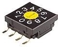 FR02KR16P-R, DIP Switches / SIP Switches DIP 16 Ext Shaft-Org 0.1A 5VDC 2.54mm SMD