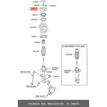 546102S100, Опора амортизатора iX35 10-