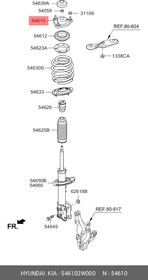 546102W000, опора переднего амортизатора