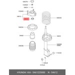 54612-25000, Подшипник опоры HYUNDAI Accent (99-) амортизатора переднего OE