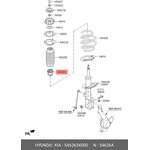 54626-3X000, Отбойник амортизатора HYUNDAI Solaris (10-) KIA Rio (11-) переднего OE