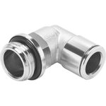 NPQM-L-G18-Q6-P10, NPQM Series Elbow Threaded Adaptor, G 1/8 Male to Push In 6 ...