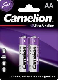 Camelion Ultra BL2 LR6 (LR6-BP2UT, пальчиковая батарейка АА 1.5В)