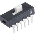 ASE4204, Slide Switches 4PDT 4POS EXT TOP T/H SLIDE SWITCH