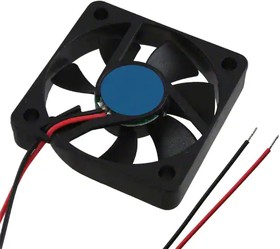 OD5010-05LB, DC Fans DC Fan, 50x50x10mm, 5VDC, 9CFM, 0.1A, 20dBA, 3900RPM, Dual Ball, Lead Wires