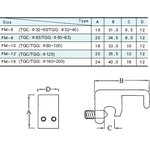 PM-6 крепежный элемент для датчика положения поршня пневмоцилиндра TGC ( D ...