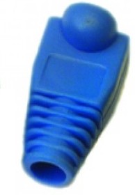 Защитные колпачки для кабеля 6,0мм cat.5, на соединение коннектора с кабелем, синий, 100 шт. в пачке