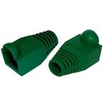 Защитные колпачки для кабеля 6,0мм cat.5, на соединение коннектора с кабелем, зеленый, 100 шт. в пчк