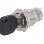 LAS1-AGQP-11Y/21/S, Переключатель замок для РЭА 2 Алгоритм раб ON-ON