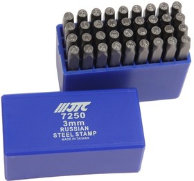 Клейма буквенные кириллица 3мм (HRC 60+-2° DIN 1451) (старый артикул JTC-JW0915-3) JTC