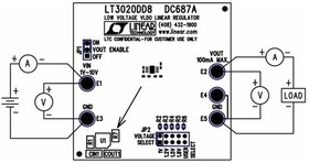 DC687A, Power Management IC Development Tools LT3020EDD - Low Voltage VLDO Linear Regu