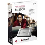 Накопитель SSD Kingston USB 3.2 2Tb SXS2000/2000G XS2000 1.8" серый