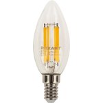 604-091, Лампа филаментная Свеча CN35 9,5Вт 950Лм 2700K E14 прозрачная колба