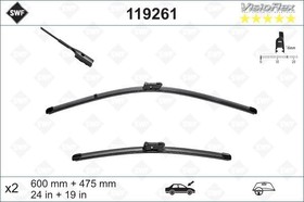 Фото 1/2 119261, Щетка стеклоочистителя VW GOLF VI 11-, JETTA IV 10-, PASSAT 10-, PASSAT ALLTRACK 12-,