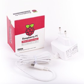 Фото 1/2 RPI4 PSU EU WHITE BULK, Raspberry Pi - Charger, 5V, 3A, USB Type-C, EU Plug, White