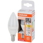 Лампа светодиодная LED Star 7Вт свеча 2700К E14 600лм (замена 60Вт) OSRAM ...