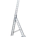 Универсальная усиленная трехсекционная лестница 12 ступеней ALP312