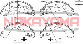 HS7222NY, Колодки тормозные барабанные задние HYUNDAI Galloper, H1 2.4I/2.5D/TD/CRDI 97-