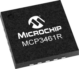 MCP3461RT-E/NC, 16BIt 2.7V~3.6V 153.6kHz SPI UQFN-20(3x3) Analog To DIgItal Converters (ADCs)