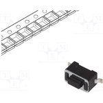 DTSM31N-F-R, Микропереключатель TACT, SPST-NO, Положения 2, 0,05A/12ВDC, SMT