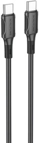 Фото 1/4 USB-C кабель BOROFONE BX80 Succeed Type-C, 60W, 1м, PVC (черный)